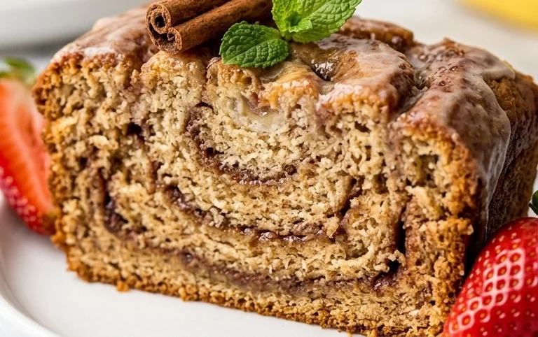 Cinnamon Roll Banana Bread