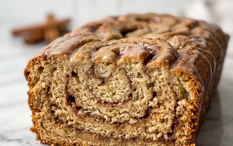 Cinnamon Roll Banana Bread