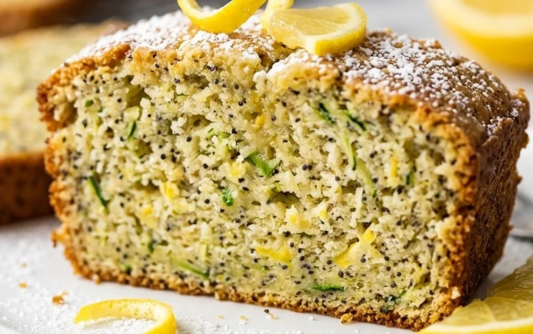 Easy Lemon Poppy Seed Zucchini Bread