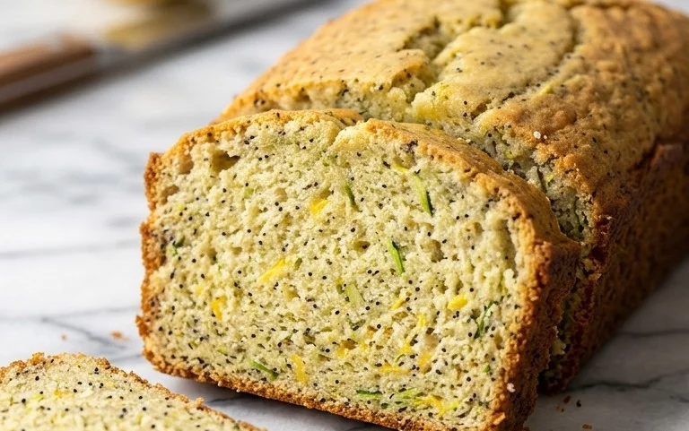 Easy Lemon Poppy Seed Zucchini Bread