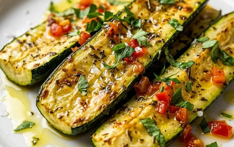Simple Herb-Infused Roasted Zucchini Recipe