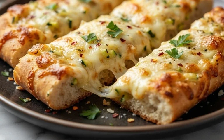 Cheesy Zucchini Breadsticks