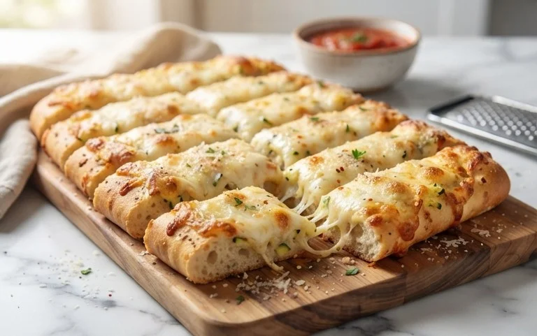 Cheesy Zucchini Breadsticks