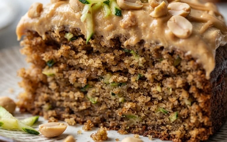 Moist Peanut Butter Zucchini Cake Recipe