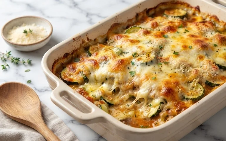 Cheesy Baked Zucchini Casserole