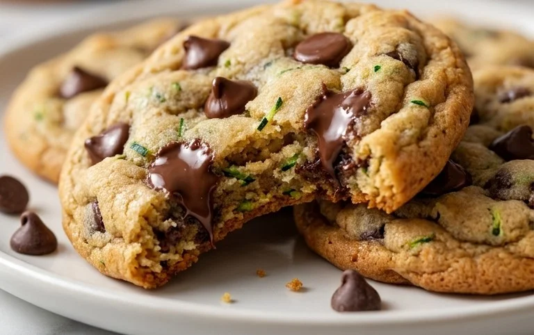Soft Zucchini Cookies with Chocolate Chips
