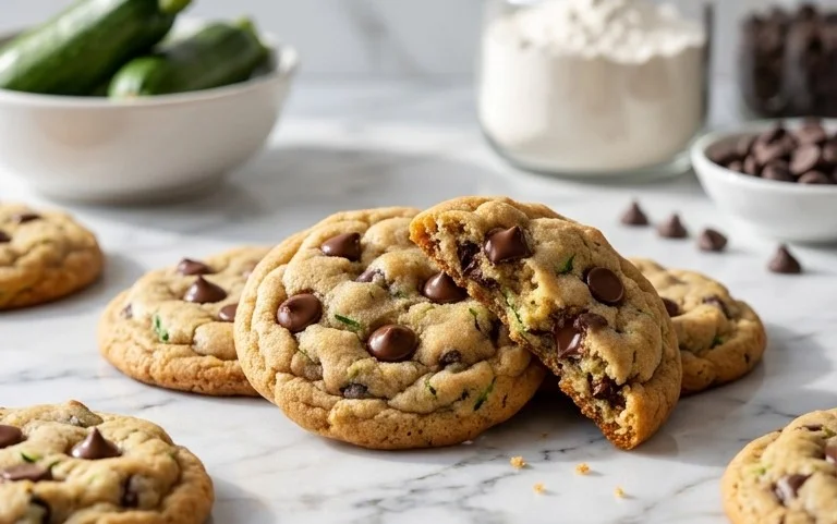Soft Zucchini Cookies with Chocolate Chips