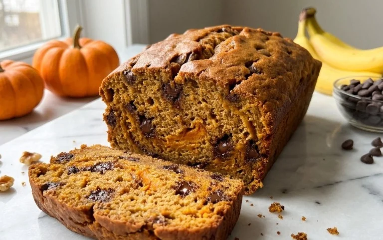 Pumpkin Chip Banana Bread