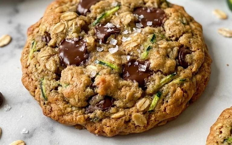 Homemade Zucchini-Oat Chocolate Chip Cookies