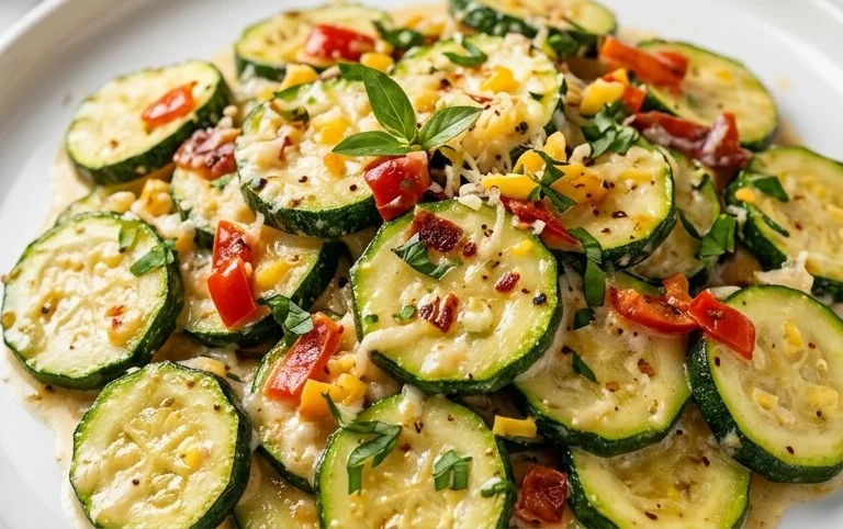 Creamy Parmesan Zucchini