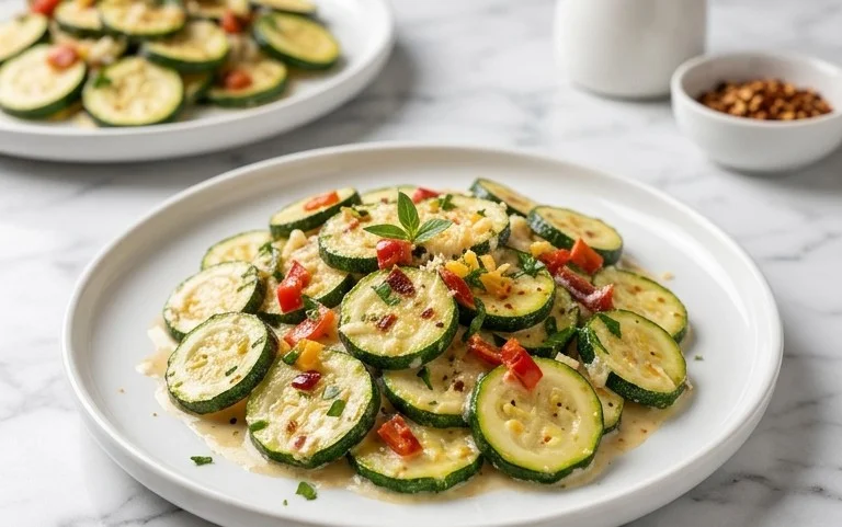 Creamy Parmesan Zucchini