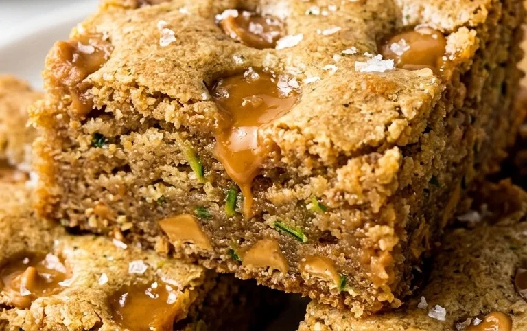 Chewy Butterscotch Zucchini Blondies
