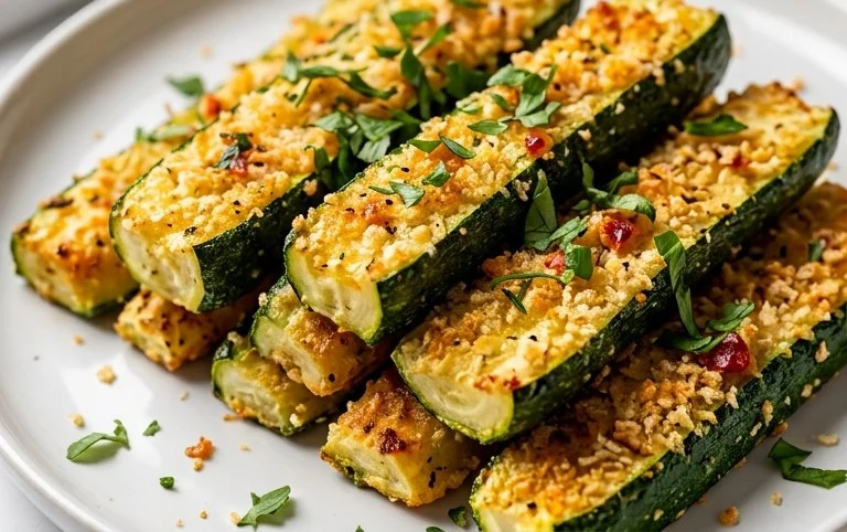 Baked Zucchini Sticks (Oven or Air Fryer)