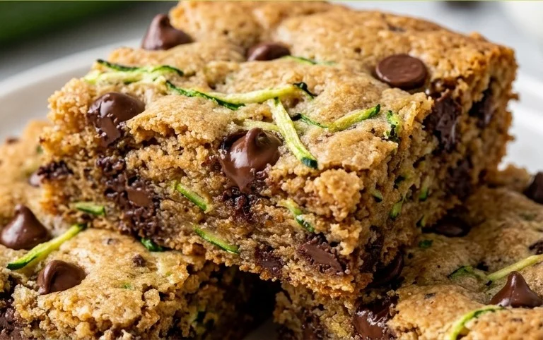 Chocolate Chip Zucchini Cookie Bars