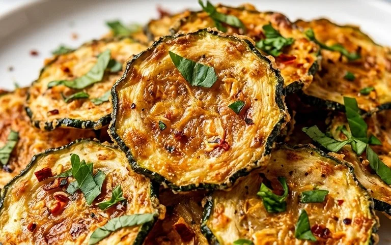 Crispy Baked Zucchini Chips