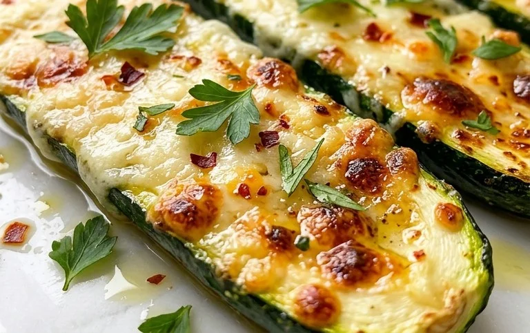 Oven Roasted Parmesan Zucchini 