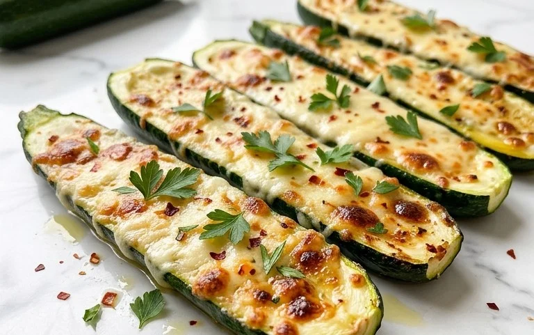 Oven Roasted Parmesan Zucchini 